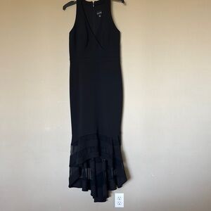 Xscape Elegant Black High Low Dress